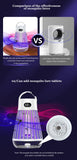 Darrahopens Outdoor Recreation > Camping > Camping Lights & Lanterns 2-in-1 Rechargeable Mosquito Zapper & Camping Lantern - 2000V Electric Insect Killer with Smart Digital Display - 2000mAh Battery Portable Bug Trap for Outdoor Tent Patio & Home - IPX5 Waterproof - White
