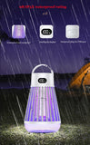 Darrahopens Outdoor Recreation > Camping > Camping Lights & Lanterns 2-in-1 Rechargeable Mosquito Zapper & Camping Lantern - 2000V Electric Insect Killer with Smart Digital Display - 2000mAh Battery Portable Bug Trap for Outdoor Tent Patio & Home - IPX5 Waterproof - Black