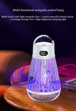 Darrahopens Outdoor Recreation > Camping > Camping Lights & Lanterns 2-in-1 Rechargeable Mosquito Zapper & Camping Lantern - 2000V Electric Insect Killer with Smart Digital Display - 2000mAh Battery Portable Bug Trap for Outdoor Tent Patio & Home - IPX5 Waterproof - Black