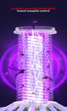 Darrahopens Outdoor Recreation > Camping > Camping Lights & Lanterns 2-in-1 Rechargeable Mosquito Zapper & Camping Lantern - 2000V Electric Insect Killer with Smart Digital Display - 2000mAh Battery Portable Bug Trap for Outdoor Tent Patio & Home - IPX5 Waterproof - Black