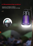 Darrahopens Outdoor Recreation > Camping > Camping Lights & Lanterns 2-in-1 Rechargeable Mosquito Zapper & Camping Lantern - 2000V Electric Insect Killer with Smart Digital Display - 2000mAh Battery Portable Bug Trap for Outdoor Tent Patio & Home - IPX5 Waterproof - Black