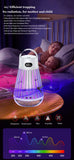 Darrahopens Outdoor Recreation > Camping > Camping Lights & Lanterns 2-in-1 Rechargeable Mosquito Zapper & Camping Lantern - 2000V Electric Insect Killer with Smart Digital Display - 2000mAh Battery Portable Bug Trap for Outdoor Tent Patio & Home - IPX5 Waterproof - Black