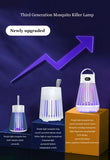 Darrahopens Outdoor Recreation > Camping > Camping Lights & Lanterns 2-in-1 Rechargeable Mosquito Zapper & Camping Lantern - 2000V Electric Insect Killer with Smart Digital Display - 2000mAh Battery Portable Bug Trap for Outdoor Tent Patio & Home - IPX5 Waterproof - Black