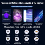 Darrahopens Outdoor Recreation > Camping > Camping Lights & Lanterns 2-in-1 Rechargeable Mosquito Zapper & Camping Lantern - 3600mAh Battery - 2000V Electric Insect Killer with Bionic Trap Technology - Waterproof Outdoor Bug Trap - Black