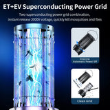 Darrahopens Outdoor Recreation > Camping > Camping Lights & Lanterns 2-in-1 Rechargeable Mosquito Zapper & Camping Lantern - 3600mAh Battery - 2000V Electric Insect Killer with Bionic Trap Technology - Waterproof Outdoor Bug Trap - Black