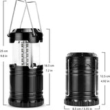 Darrahopens Outdoor Recreation > Camping > Camping Lights & Lanterns 2-Pack 30LED Portable Handheld Collapsible Camping Lantern - Ultra-Bright 360° Emergency Tent Light for Hiking, Fishing & Power Outages