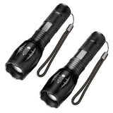 Darrahopens Outdoor Recreation > Camping > Camping Lights & Lanterns 2 Pack LED Torch 1000 Lumens Zoomable Flashlight 5 Modes