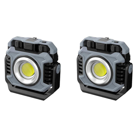 Darrahopens Outdoor Recreation > Camping > Camping Lights & Lanterns 2pcs Portable LED Camping Tent Light Rechargeable Searchlight Outdoor Emergency Lighting Waterproof Hanging Night Lamp In Australia - Darrahopens