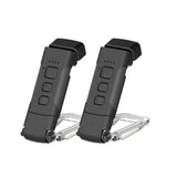 Darrahopens Outdoor Recreation > Camping > Camping Lights & Lanterns 2Pcs USB Rechargeable Book Light Bookmark Lamp with 3 Colors and 5 Brightness-Black