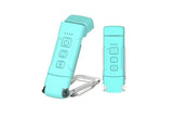 Darrahopens Outdoor Recreation > Camping > Camping Lights & Lanterns 2Pcs USB Rechargeable Book Light Bookmark Lamp with 3 Colors and 5 Brightness-Blue