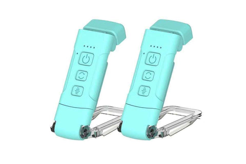 Darrahopens Outdoor Recreation > Camping > Camping Lights & Lanterns 2Pcs USB Rechargeable Book Light Bookmark Lamp with 3 Colors and 5 Brightness-Blue