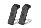 Darrahopens Outdoor Recreation > Camping > Camping Lights & Lanterns 2Pcs USB Rechargeable Book Light Bookmark Lamp with 3 Colors and 5 Brightness-White