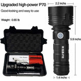 Darrahopens Outdoor Recreation > Camping > Camping Lights & Lanterns 30000-100000 Lumen High Power LED Flashlight Waterproof Ultra Bright, 3 Modes High Brightness Usb Rechargeable