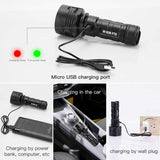 Darrahopens Outdoor Recreation > Camping > Camping Lights & Lanterns 30000-100000 Lumen High Power LED Flashlight Waterproof Ultra Bright, 3 Modes High Brightness Usb Rechargeable
