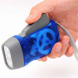 Darrahopens Outdoor Recreation > Camping > Camping Lights & Lanterns 4-Pack Hand Crank Flashlight – Portable Wind Up Flashlight with Wrist Strap for Emergency Preparedness, Camping and Outdoor Activities （Yellow, red, green, blue）