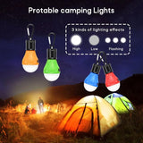 Darrahopens Outdoor Recreation > Camping > Camping Lights & Lanterns 4 Pack LED Camping Lights Hiking Fishing Emergency Light Waterproof Battery Powered LED Indoor Outdoor Lighting
