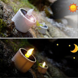 Darrahopens Outdoor Recreation > Camping > Camping Lights & Lanterns 6pcs Solar Powered Heat Lights Outdoor Lights Flameless Flicker IP65 Waterproof Rechargeable LED Lights with Dusk Sensor for Lantern Garden Camping