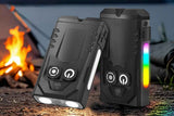 Darrahopens Outdoor Recreation > Camping > Camping Lights & Lanterns Aluminum Alloy Portable Mini Flashlight with 365nm UV Light and RGB Side Lamp