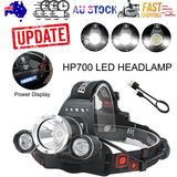 Darrahopens Outdoor Recreation > Camping > Camping Lights & Lanterns HP700 LED Headlamp Head Torch Lamp Rechargeable Light Headlight  Camping