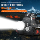 Darrahopens Outdoor Recreation > Camping > Camping Lights & Lanterns HP700 LED Headlamp Head Torch Lamp Rechargeable Light Headlight  Camping