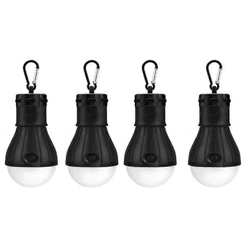 Darrahopens Outdoor Recreation > Camping > Camping Lights & Lanterns LED Camping Lantern, Super Bright Outdoor Waterproof Light with Hook, Ideal for Hiking, Fishing, Parties, 4-Pack Black In Australia - Darrahopens