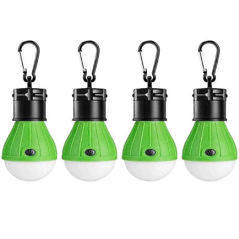 Darrahopens Outdoor Recreation > Camping > Camping Lights & Lanterns LED Camping Lantern, Super Bright Outdoor Waterproof Light with Hook, Ideal for Hiking, Fishing, Parties, 4-Pack Green In Australia - Darrahopens