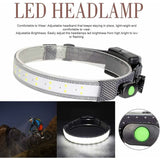 Darrahopens Outdoor Recreation > Camping > Camping Lights & Lanterns LED Headlamp, 350 Lumens, Waterproof Wide Beam Headlamp With 3 Modes Headband For Outdoor Running Hiking