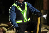 Darrahopens Outdoor Recreation > Camping > Camping Lights & Lanterns LED Reflective Vest Running Gear USB Rechargeable LED Light Up Vest High Visibility with Adjustable Waist and Shoulde for Night Walking Cycling, High Visibility Running Vest with Reflective Strips -Green