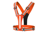 Darrahopens Outdoor Recreation > Camping > Camping Lights & Lanterns LED Reflective Vest Running Gear USB Rechargeable LED Light Up Vest High Visibility with Adjustable Waist and Shoulde for Night Walking Cycling, High Visibility Running Vest with Reflective Strips -Orange