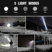 Darrahopens Outdoor Recreation > Camping > Camping Lights & Lanterns P70 High Power Flashlight Portable Outdoor Torch Rechargeable LED Light