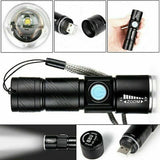 Darrahopens Outdoor Recreation > Camping > Camping Lights & Lanterns Rechargeable Aluminum LED Scuba Flashlight Waterproof Torch for Hiking & Diving