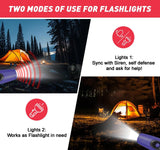 Darrahopens Outdoor Recreation > Camping > Camping Lights & Lanterns Rechargeable Bear Horn - Electronic Air Horn for Bears with 4 Volume Levels & 3 Tones,  Safety Light for Hiking, Camping, Wildlife Defense (Blue，14*3.8*3.85cm)