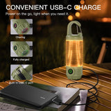 Darrahopens Outdoor Recreation > Camping > Camping Lights & Lanterns Rechargeable LED Camping Lantern Flashlight: 6 Modes, USB-C, Portable for Hiking, Emergency, Night Walking & Outdoor Adventures（green）