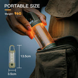 Darrahopens Outdoor Recreation > Camping > Camping Lights & Lanterns Rechargeable LED Camping Lantern Flashlight: 6 Modes, USB-C, Portable for Hiking, Emergency, Night Walking & Outdoor Adventures（green）