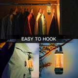 Darrahopens Outdoor Recreation > Camping > Camping Lights & Lanterns Rechargeable LED Camping Lantern Flashlight: 6 Modes, USB-C, Portable for Hiking, Emergency, Night Walking & Outdoor Adventures（green）