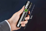 Darrahopens Outdoor Recreation > Camping > Camping Lights & Lanterns Rechargeable LED Flashlights with Digital Power Display Zoomable High Lumens Bright EDC Flashlight for Outdoor
