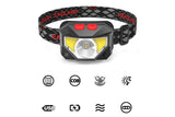 Darrahopens Outdoor Recreation > Camping > Camping Lights & Lanterns Rechargeable Motion Sensor LED Headlamp Head Torch Headlight