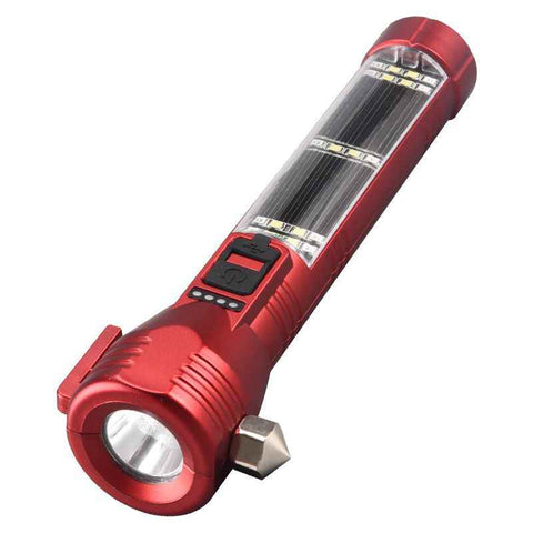 Darrahopens Outdoor Recreation > Camping > Camping Lights & Lanterns Rechargeable Safety Flashlight, Waterproof Emergency Torch with USB Charging, High-Lumen, Red