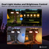 Darrahopens Outdoor Recreation > Camping > Camping Lights & Lanterns Social Hike Rechargeable Telescopic Camping Light - Outdoor LED 20W Lantern