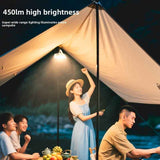 Darrahopens Outdoor Recreation > Camping > Camping Lights & Lanterns Solar Camping Light, 3-Level Color Temperature Adjustment, Waterproof Long-Lasting Outdoor Emergency Mood Light - White