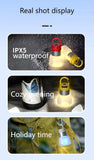 Darrahopens Outdoor Recreation > Camping > Camping Lights & Lanterns Two random color (green - yellow - white - red) outdoor camping lights, convenient for hiking, multi-scenario water bottle lights, ambient lights, suspended hanging lights with focused light