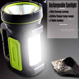 USB Rechargeable LED Flashlight with Side Light, Waterproof Emergency Torch