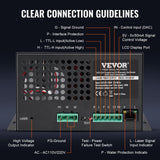 Darrahopens Outdoor Recreation > Camping > Camping Lights & Lanterns VEVOR CO2 Laser Power Supply, 80W, Power Supply for 80W Laser Tube, Constant Current Protection, Open Circuit Protection, Fast Heat Dissipation, Compatible for Multi-brand Laser Engravers & Cutters