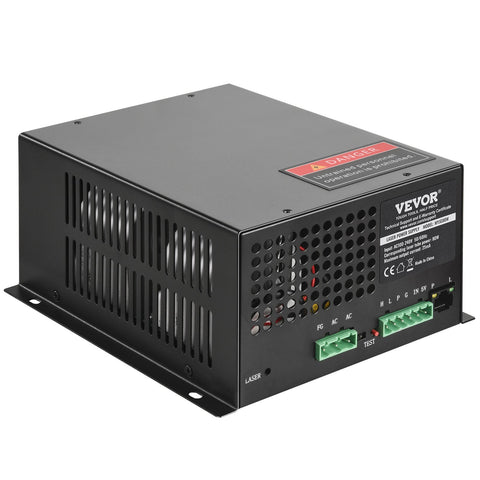 Darrahopens Outdoor Recreation > Camping > Camping Lights & Lanterns VEVOR CO2 Laser Power Supply, 80W, Power Supply for 80W Laser Tube, Constant Current Protection, Open Circuit Protection, Fast Heat Dissipation, Compatible for Multi-brand Laser Engravers & Cutters