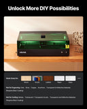 Darrahopens Outdoor Recreation > Camping > Camping Lights & Lanterns VEVOR Laser Engraver, 20W, Laser Engraving and Cutting Machine with Enclosure Camera, Laser Cutter, 36000 mm/min, 500 x 320 mm Working Area, for Wood, Leather, Glass, Paper, Certain Metal, Class 1