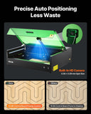 Darrahopens Outdoor Recreation > Camping > Camping Lights & Lanterns VEVOR Laser Engraver, 20W, Laser Engraving and Cutting Machine with Enclosure Camera, Laser Cutter, 36000 mm/min, 500 x 320 mm Working Area, for Wood, Leather, Glass, Paper, Certain Metal, Class 1
