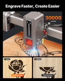 Darrahopens Outdoor Recreation > Camping > Camping Lights & Lanterns VEVOR Laser Engraver, 20W, Laser Engraving and Cutting Machine with Enclosure Camera, Laser Cutter, 400 x 400 mm Working Area, 30000 mm/min, for Wood, Leather, Glass, Paper, Certain Metal, Class 1