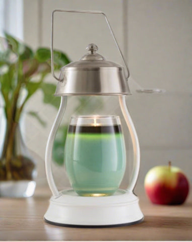 Darrahopens Outdoor Recreation > Camping > Camping Lights & Lanterns White Nickel Hurricane Lantern - RRP $75.95 - Wholesale - OUT OF STOCK - PREORDERS OPEN - ARRIVING EARLY SEPTEMBER