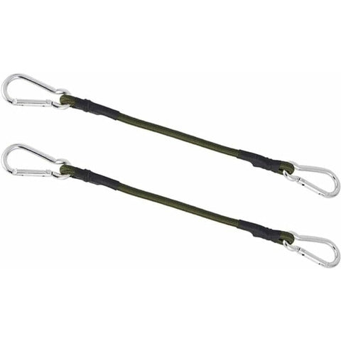 Darrahopens Outdoor Recreation > Camping > Caravan Accessories 2 Pack 30Cm Heavy Duty Mini Bungee Cords With Carabiner For Camping, Luggage, Travel