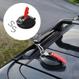 Darrahopens Outdoor Recreation > Camping > Caravan Accessories 4 Pack Deep blue dial + black buckle Heavy Duty Suction Cup Anchors with S-Hooks for Car Side Awnings and Camping Tarps Multifunctional Tie Down Points for Outdoor Road Trips 10kg Capacity